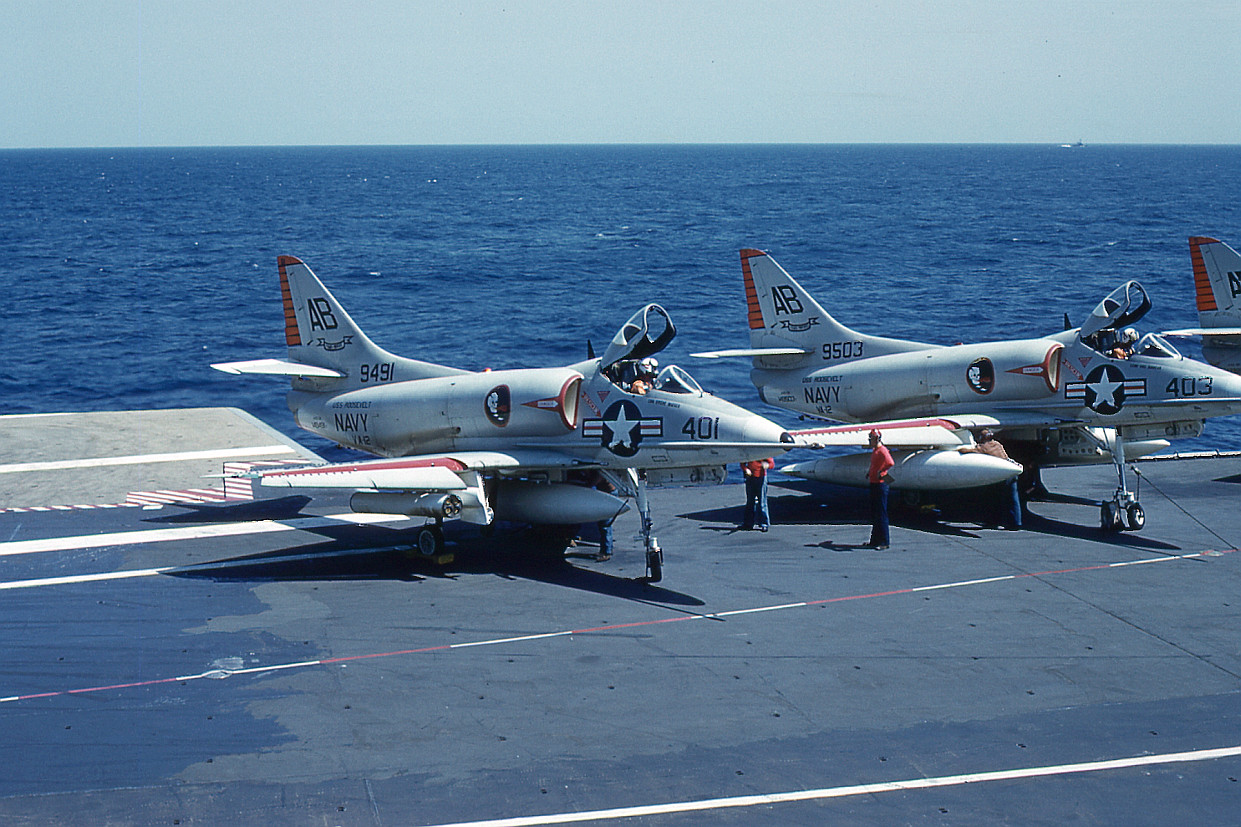 Flight Deck Launch12 (A4C Skyhawk) – USS Franklin D. Roosevelt